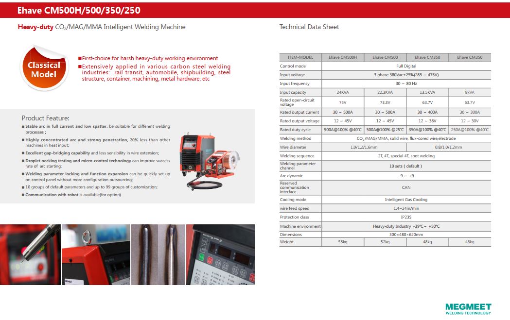 เครื่องเชื่อมอินวอเตอร์ MEGMEET รุ่น Ehave เครื่องเชื่อมอินวอเตอร์ MEGMEET รุ่น Ehave